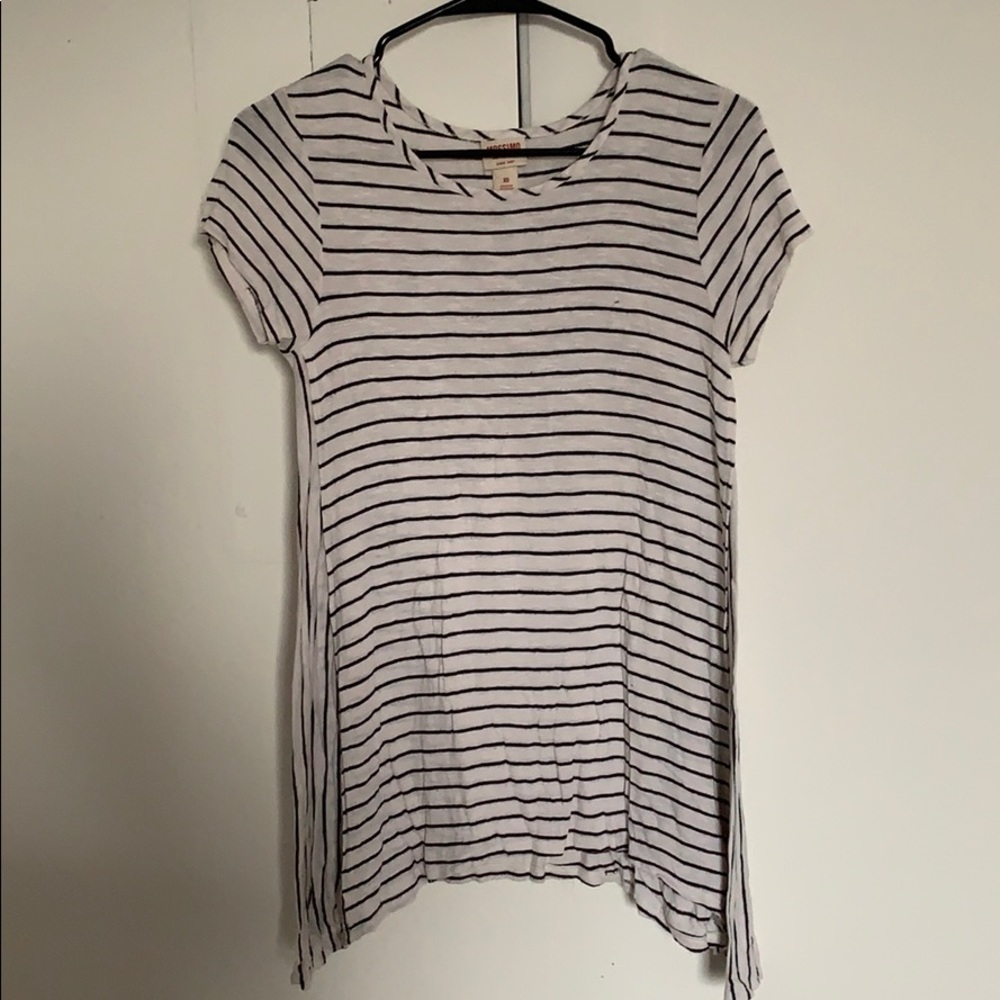 Black and white striped shirt